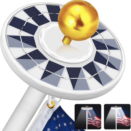 How long do solar flag pole lights last?